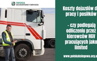 Koszty dojazdów do pracy i posiłków – czy podlegają odliczeniu przez kierowców HGV pracujących jako limited